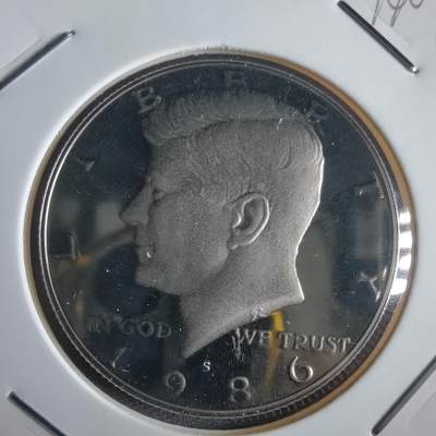 沼泽如烟--第974场 - 美国1986年50分精制币