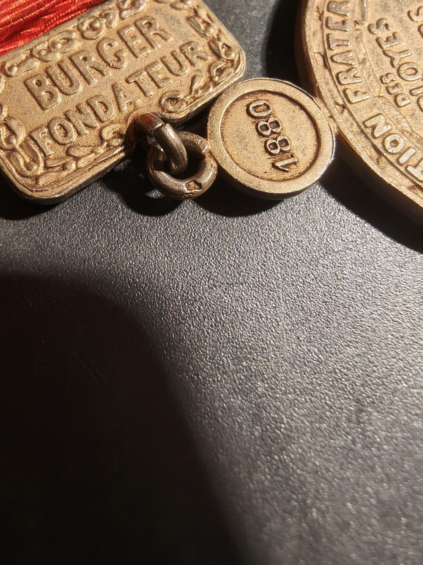 老王徽章第179期 法国金级铁路雇员和工人联谊会奖章    1935年实发    800银镀金      20g      