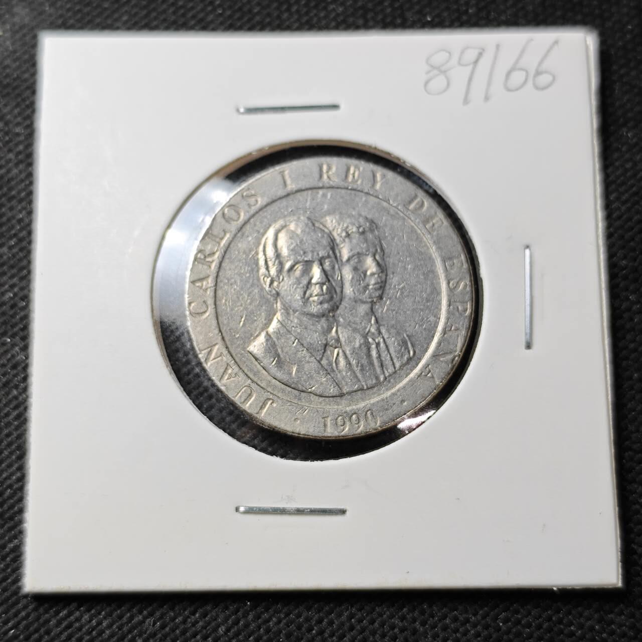 KK钱币收藏小铺  第389期  2月预留时间 周末发货  西班牙200比塞塔纪念币