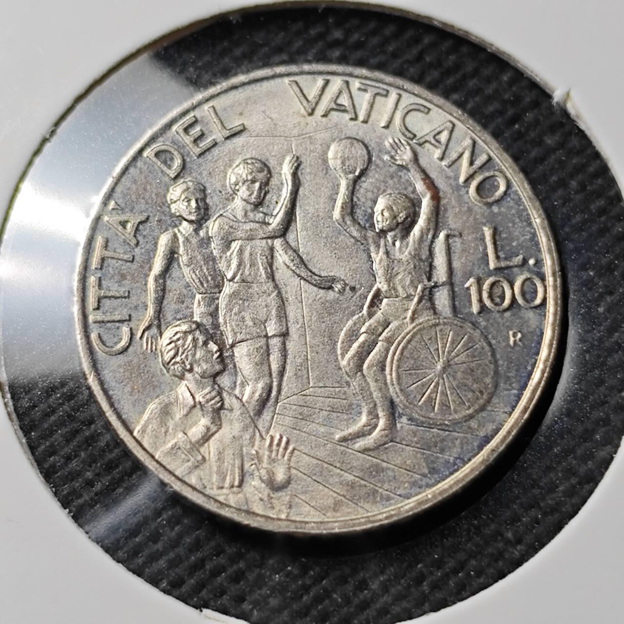 KK钱币收藏小铺  第389期  2月预留时间 周末发货  梵蒂冈100里拉