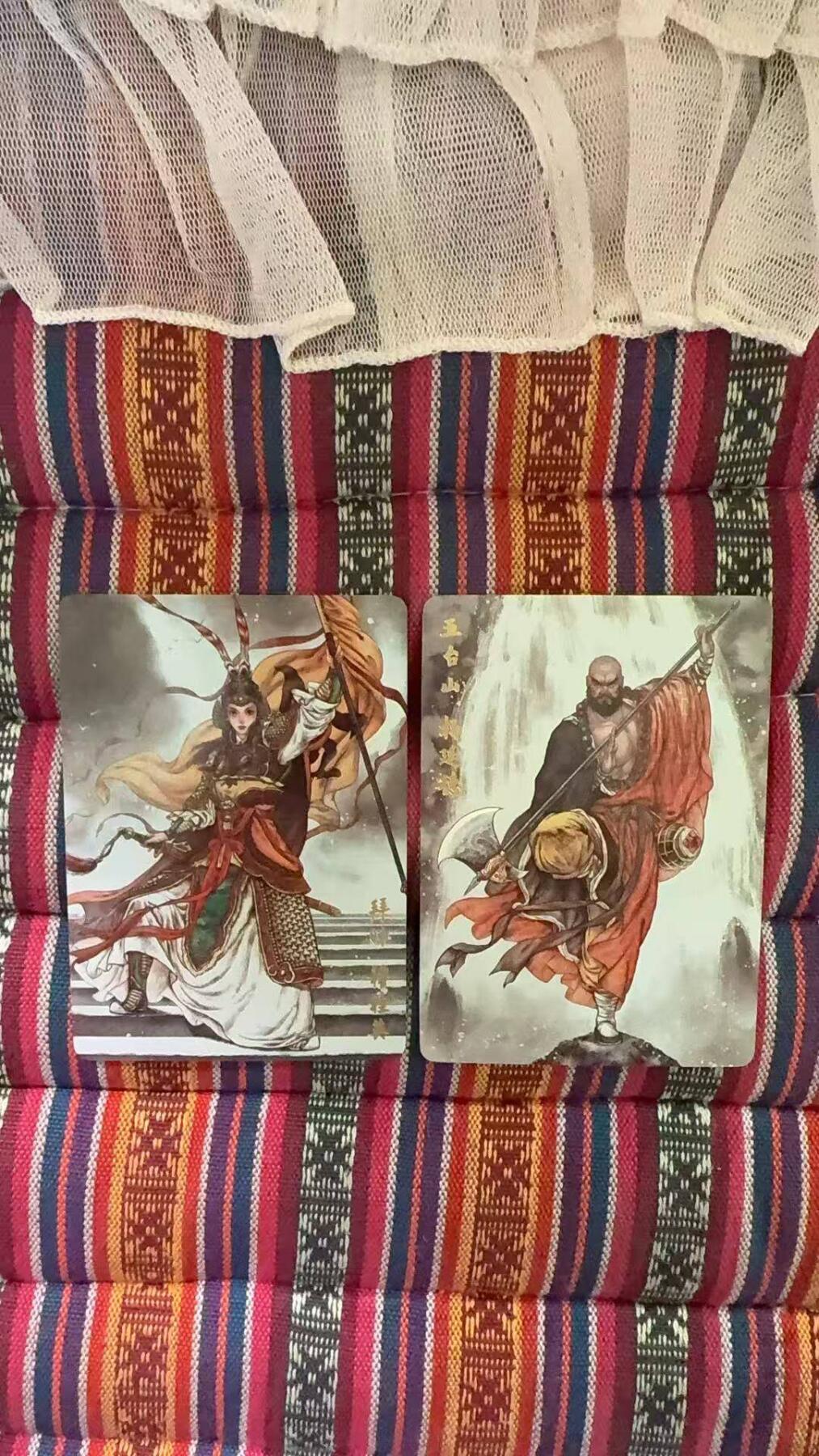 光影卡牌第29期，各家亲签，各家套卡，持续收拍品 超吉梦碧血杨家将彩闪特卡2张