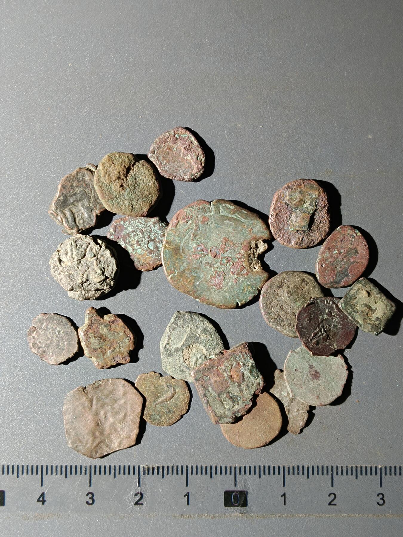 111期新疆红钱粟特钱币丝路钱币专场 甲3丝路铜币一组(20枚)