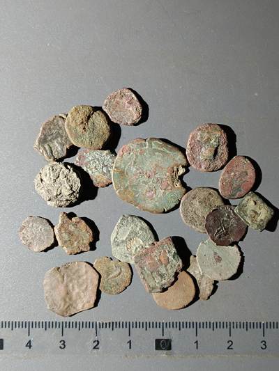 111期新疆红钱粟特钱币丝路钱币专场 - 甲3丝路铜币一组(20枚)