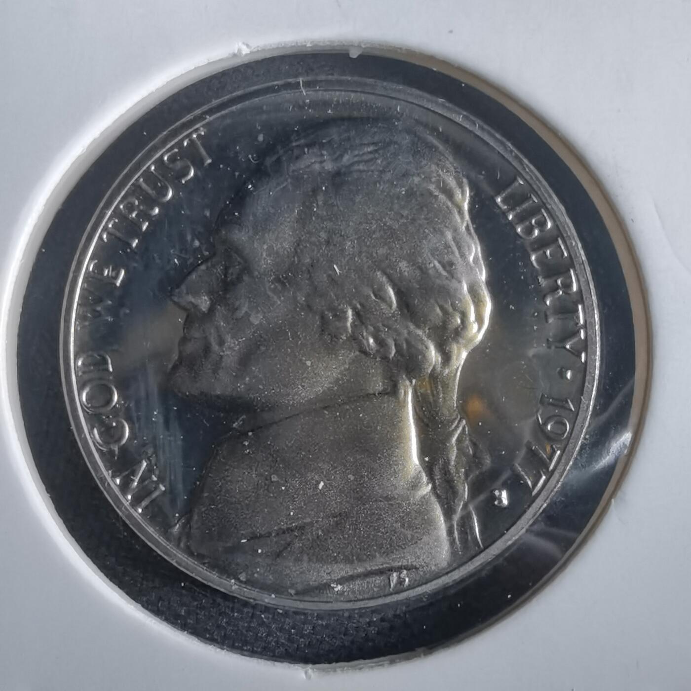 沼泽如烟--第974场 美国1977年5分精制币