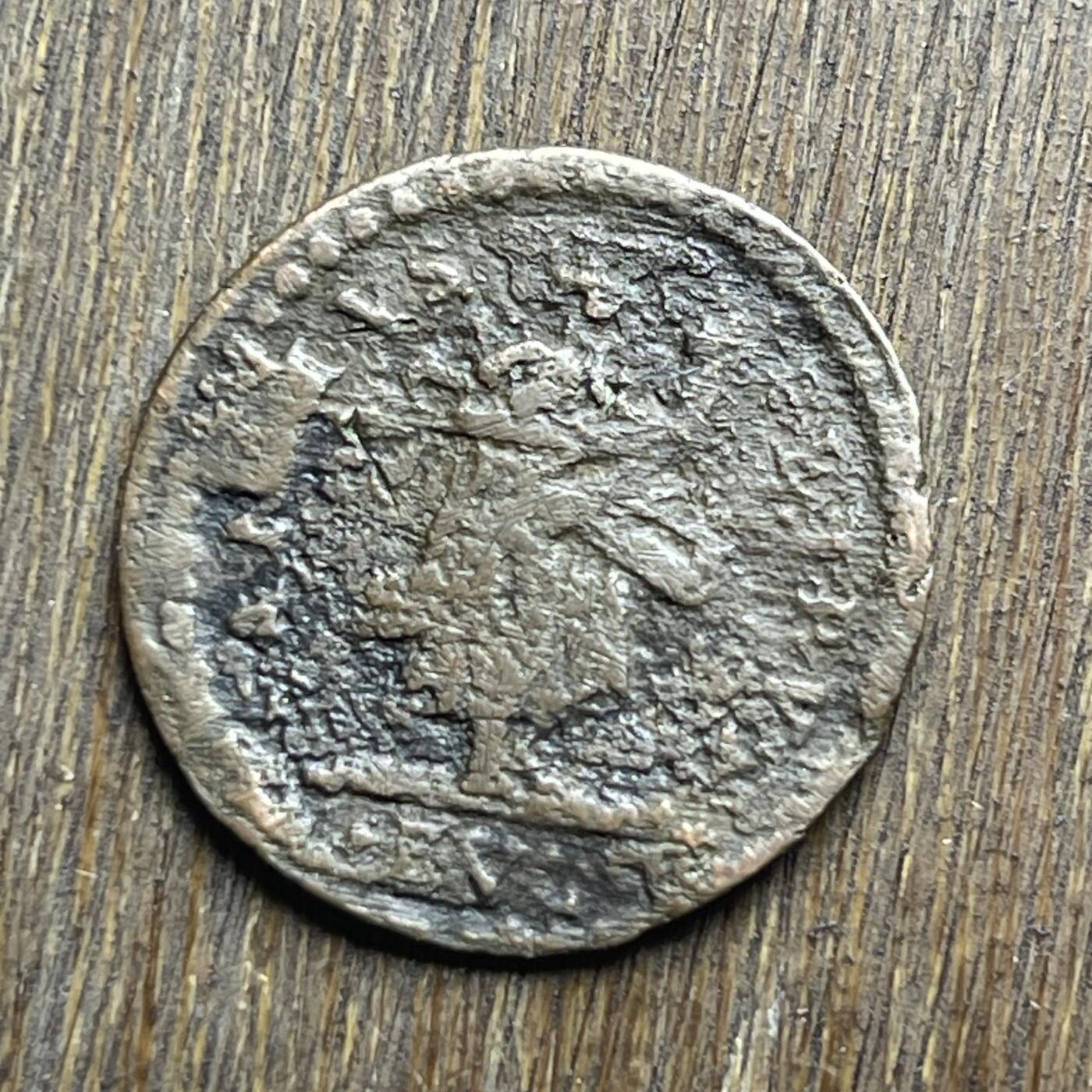 【铜匠收藏】★第140加场★精品老铜币 硬币专场 不寄存，200包邮。不满200元，支付5元运费。《接受代拍 代送NGC评级》 100【无寄存】一枚够老 但没有找到相关资料的 铜币 喜欢的拿走 自己研究