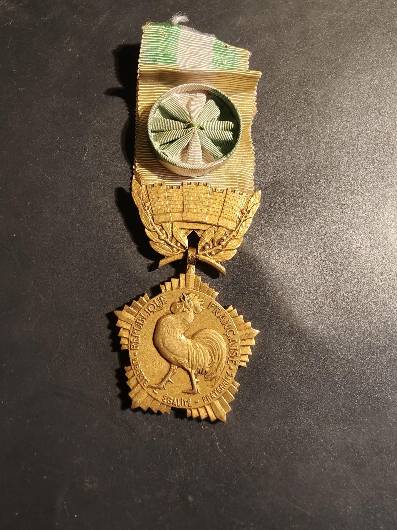 老王徽章第179期 法国金级军官级地方嘉奖奖章    实发版大尺寸