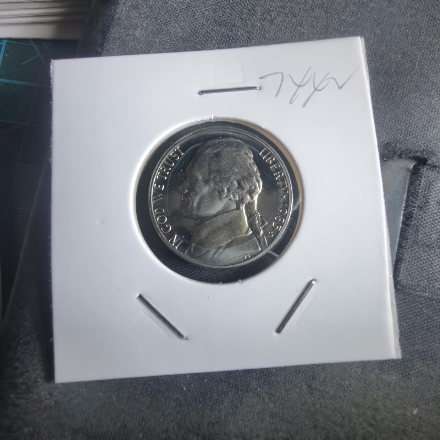 沼泽如烟--第974场 美国1985年5分精制币