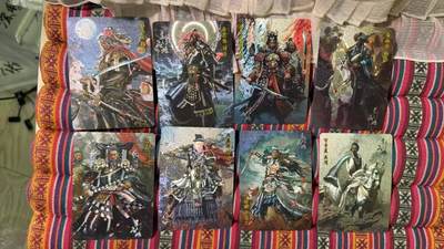 光影卡牌第29期，各家亲签，各家套卡，持续收拍品 - 百里飞鸿水浒粗闪卡8张