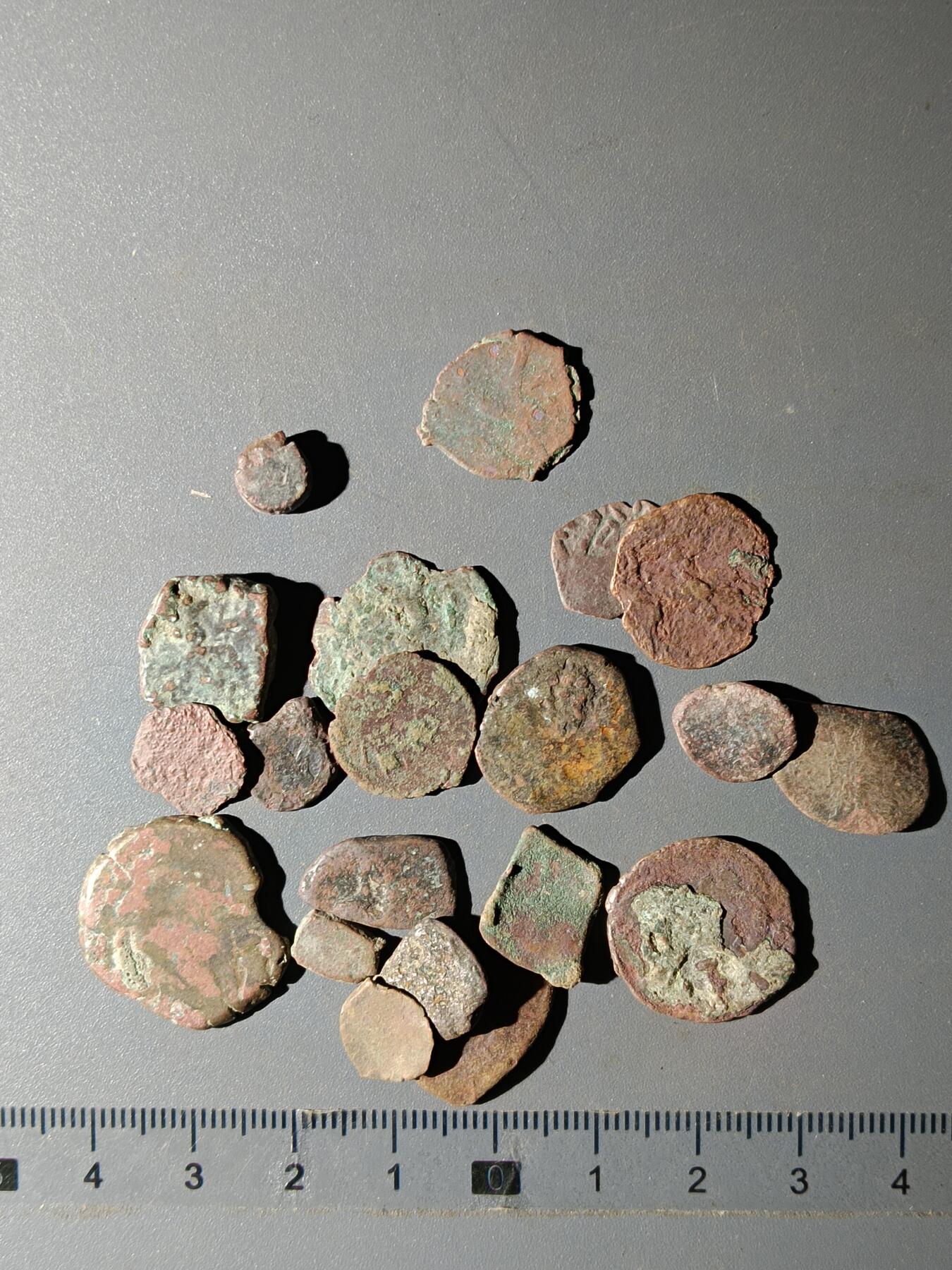 111期新疆红钱粟特钱币丝路钱币专场 甲12丝路铜币一组(20枚)