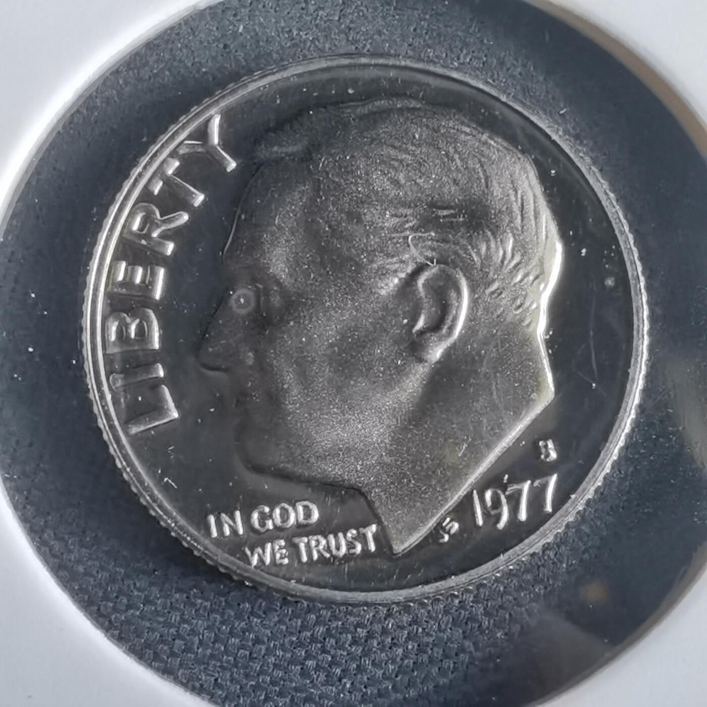 沼泽如烟--第974场 美国1977年10分精制币