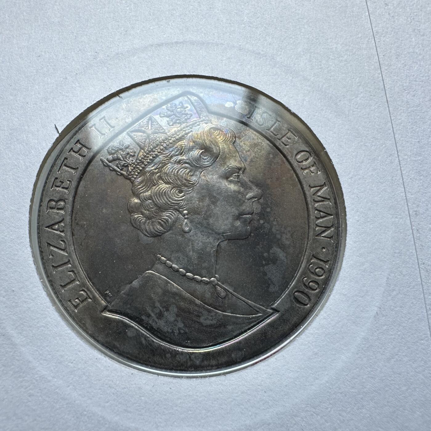 🌹外币初藏🌹🐯2026年第12场  每周二四六晚8️⃣点 接代拍 马恩岛1990年黑便士150周年首日封 一克朗纪念币