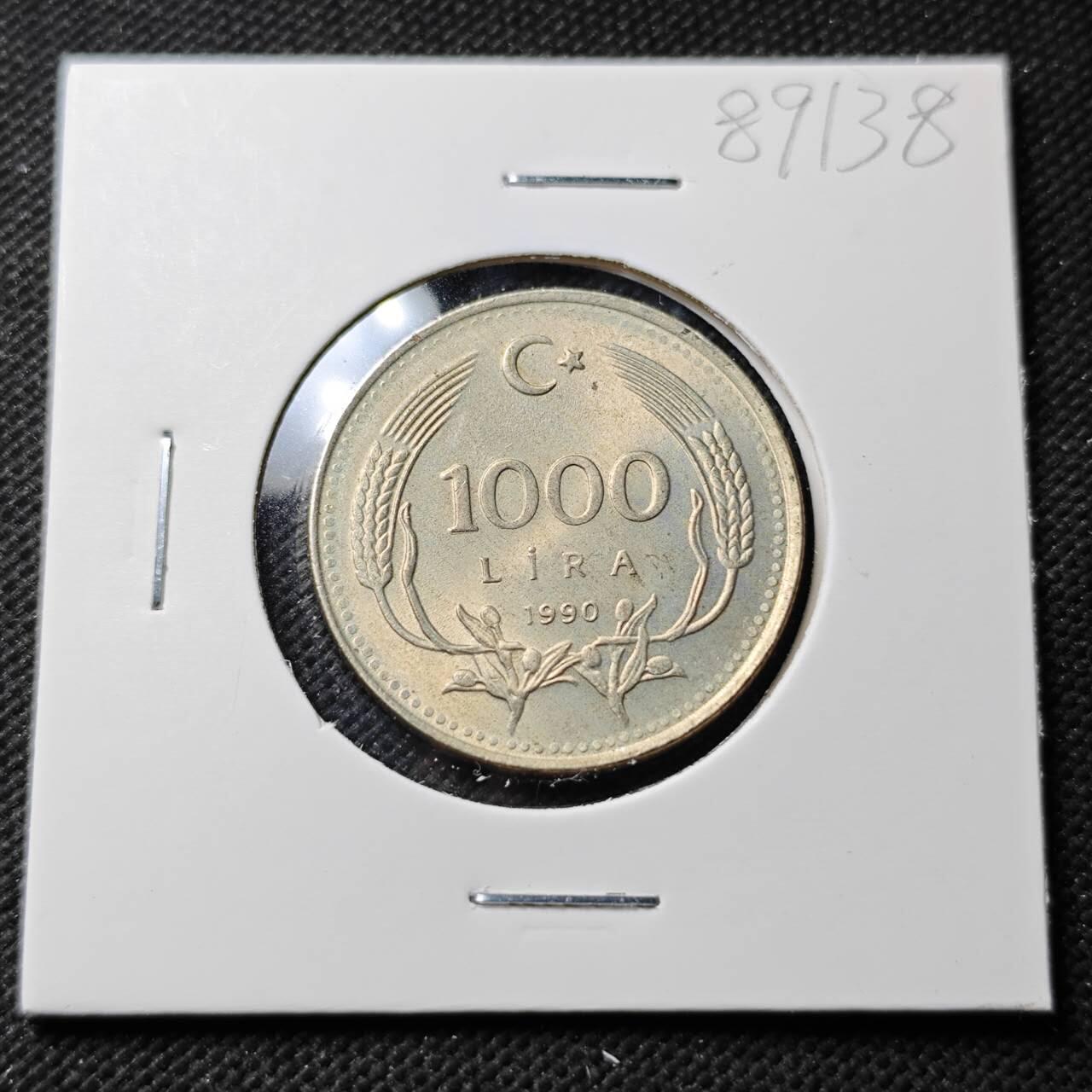 KK钱币收藏小铺  第389期  2月预留时间 周末发货 土耳其100里拉 好品 