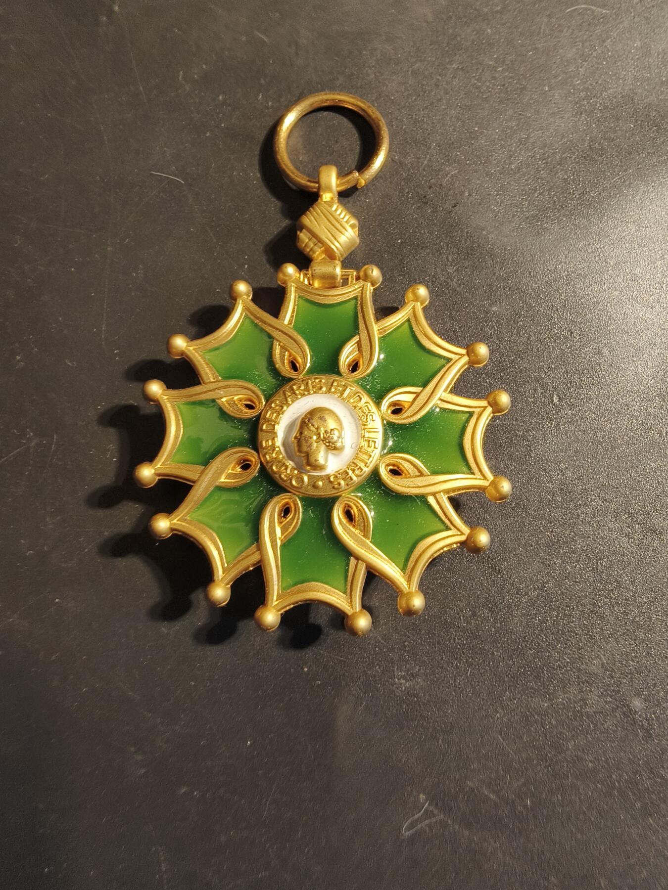 老王徽章第179期 法国军官级文学艺术勋章    无绶带    复刻