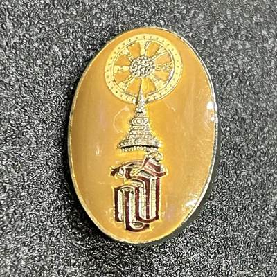 西秦中古拍卖第七十四期 - 泰国皇家胸针诗琳通公主嘉奖徽章 咖啡色