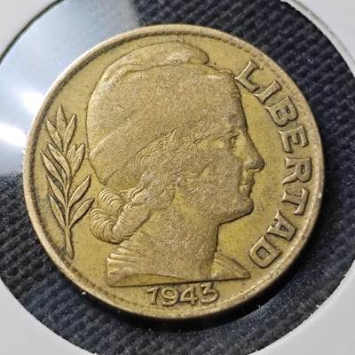 KK钱币收藏小铺  第389期  2月预留时间 周末发货 -  1943阿根廷20分铜币