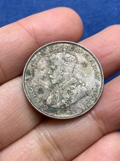 《竞宝斋》第461场 周日，周一，2场连拍 （全场包邮）欢迎送拍 - 海峡1920年乔治五世50分银币