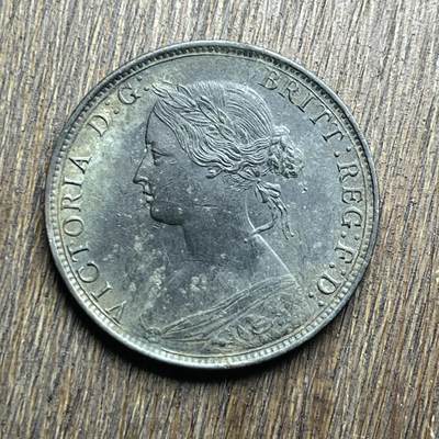 【铜匠收藏】★第140加场★精品老铜币 硬币专场 不寄存，200包邮。不满200元，支付5元运费。《接受代拍 代送NGC评级》 - 100【无寄存】1862 维多利亚 半便士 铜币