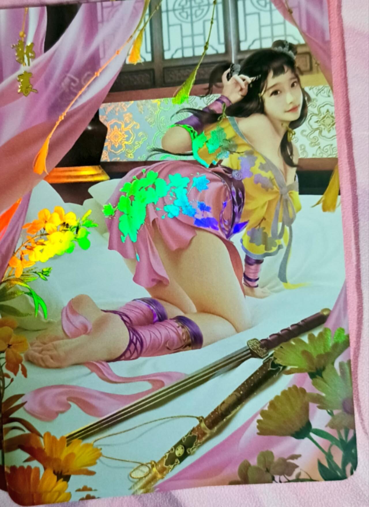 春节前倒数第二场！！龙虎卡牌-七四场（满200元包邮，无佣金，每周六结拍，欢迎送拍） 彩闪3张 青鸾殿 神雕侠侣 郭襄 3渐变一套