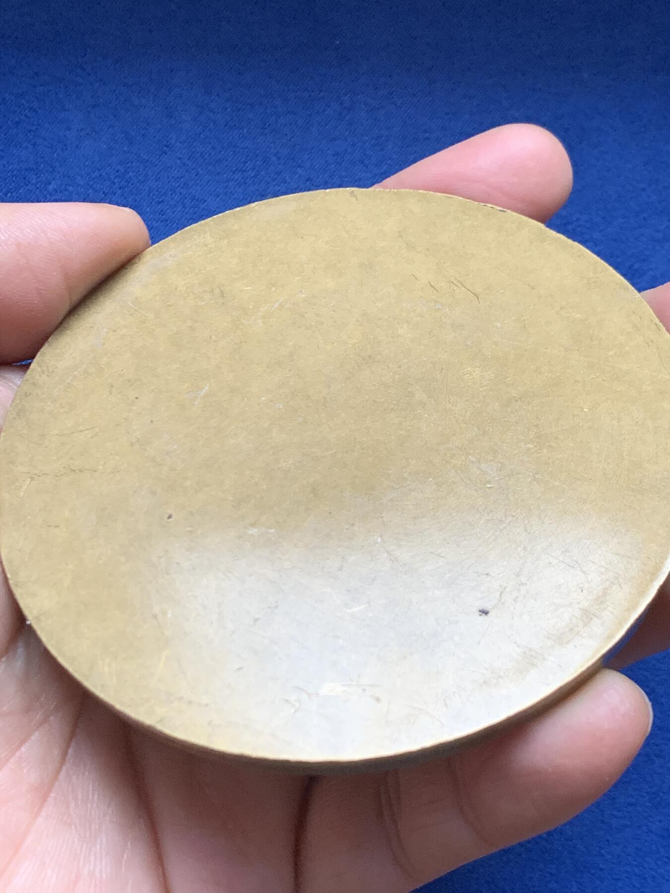 《竞宝斋》第461场 周日，周一，2场连拍 （全场包邮）欢迎送拍 网球比赛铜章 大规格 单面章 217.2克 88mm