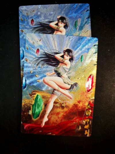 琦卡当当铺～第30期★★一大波美女正向你走来~支持寄存★★~【9点40结束】扫码加群抽[包邮券]~ - 奇点卡牌 盲包卡 粗闪 巾帼红颜 邓婵玉红妆和战损-2张