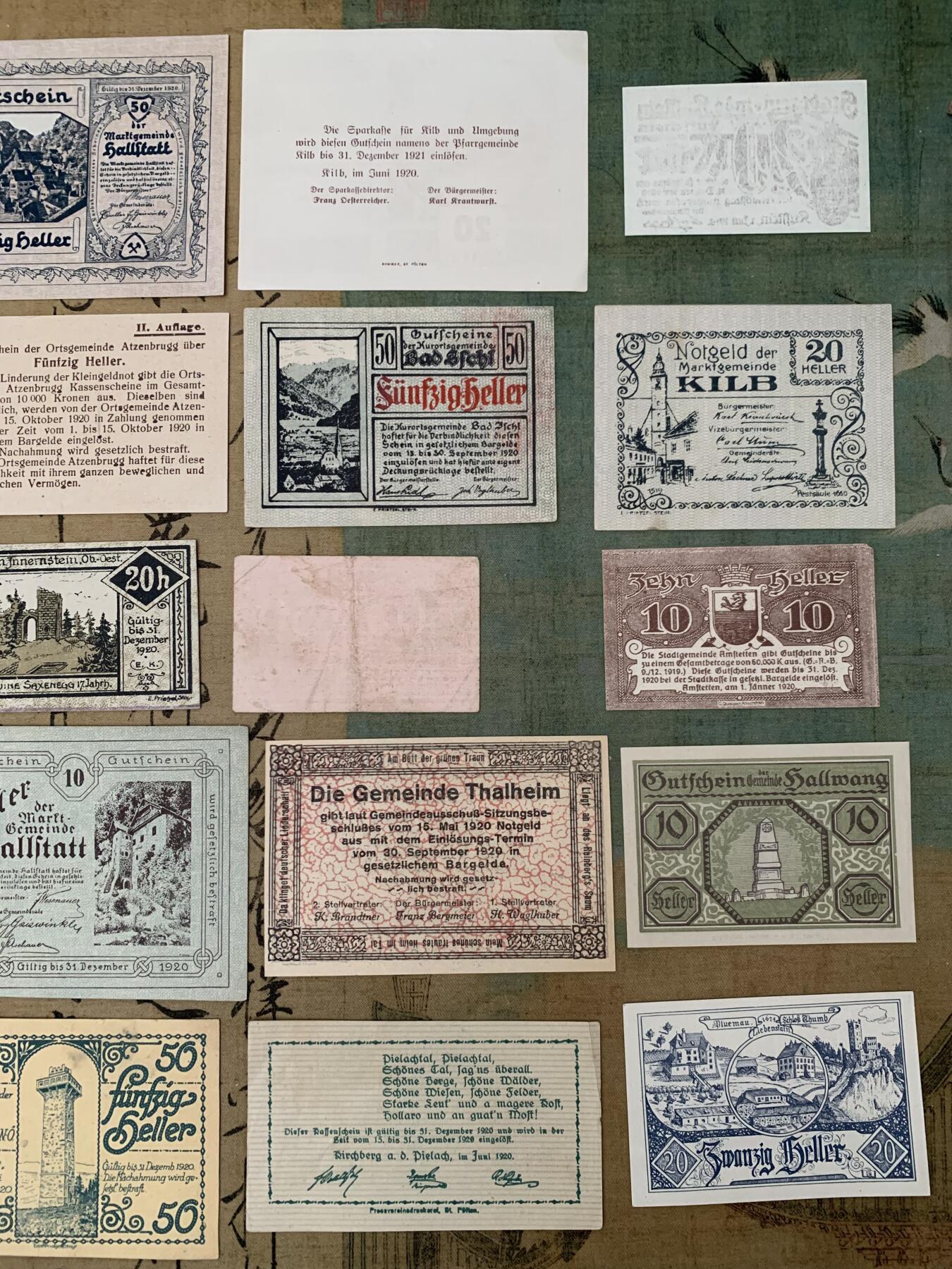 《竞宝斋》第461场 周日，周一，2场连拍 （全场包邮）欢迎送拍 20张一组 1915年左右德国德紧纸币