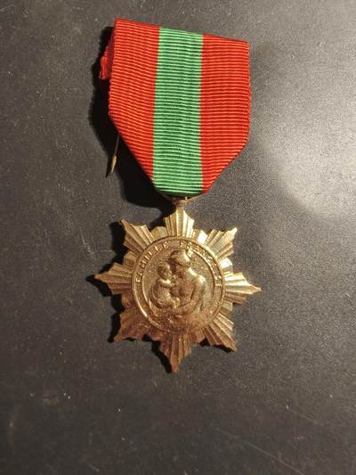 老王徽章第179期 - 法国金级母亲奖章