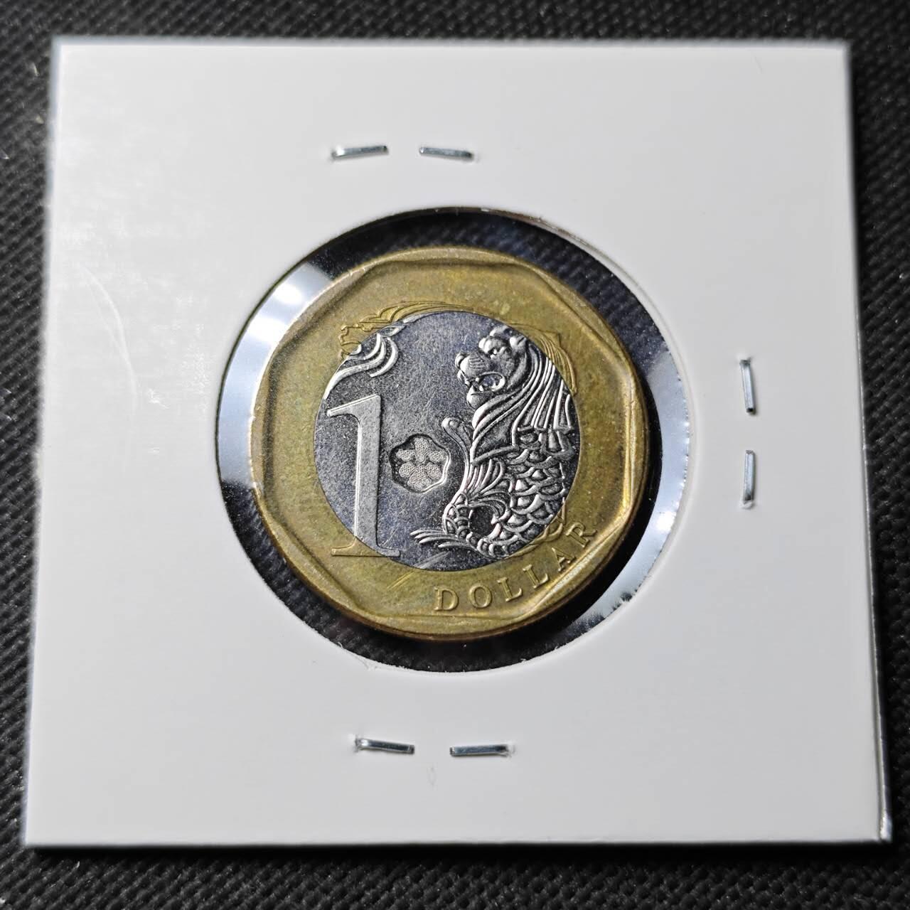 KK钱币收藏小铺  第389期  2月预留时间 周末发货  新加坡1元