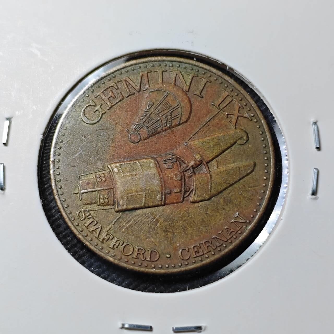 KK钱币收藏小铺  第389期  2月预留时间 周末发货  美国航天纪念铜章