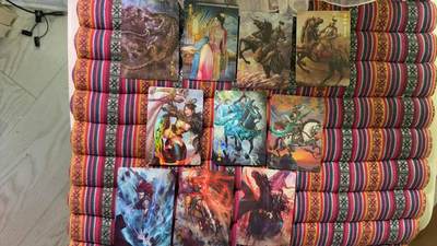 光影卡牌第29期，各家亲签，各家套卡，持续收拍品 - 燎原水浒金彩特卡7张＋巴丁港漫3张，黑暗王朝扈三娘＋胡子怪兽扈三娘＋独行正明扈三娘等