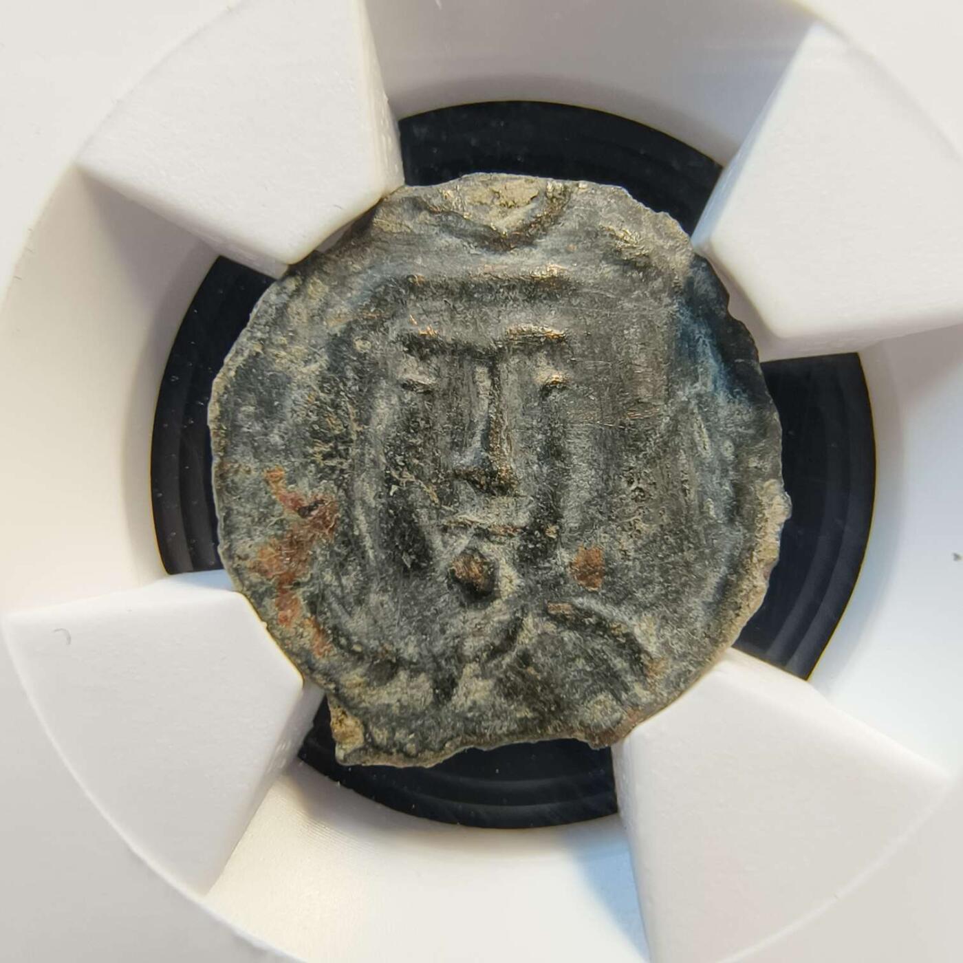 七河·世界币章矿标杂件每周小拍（总第35期）（本场周二结标） （14）k622 大唐西域粟特币 昭武九姓·石国 贝纳坎城铜币 华夏评级VF30