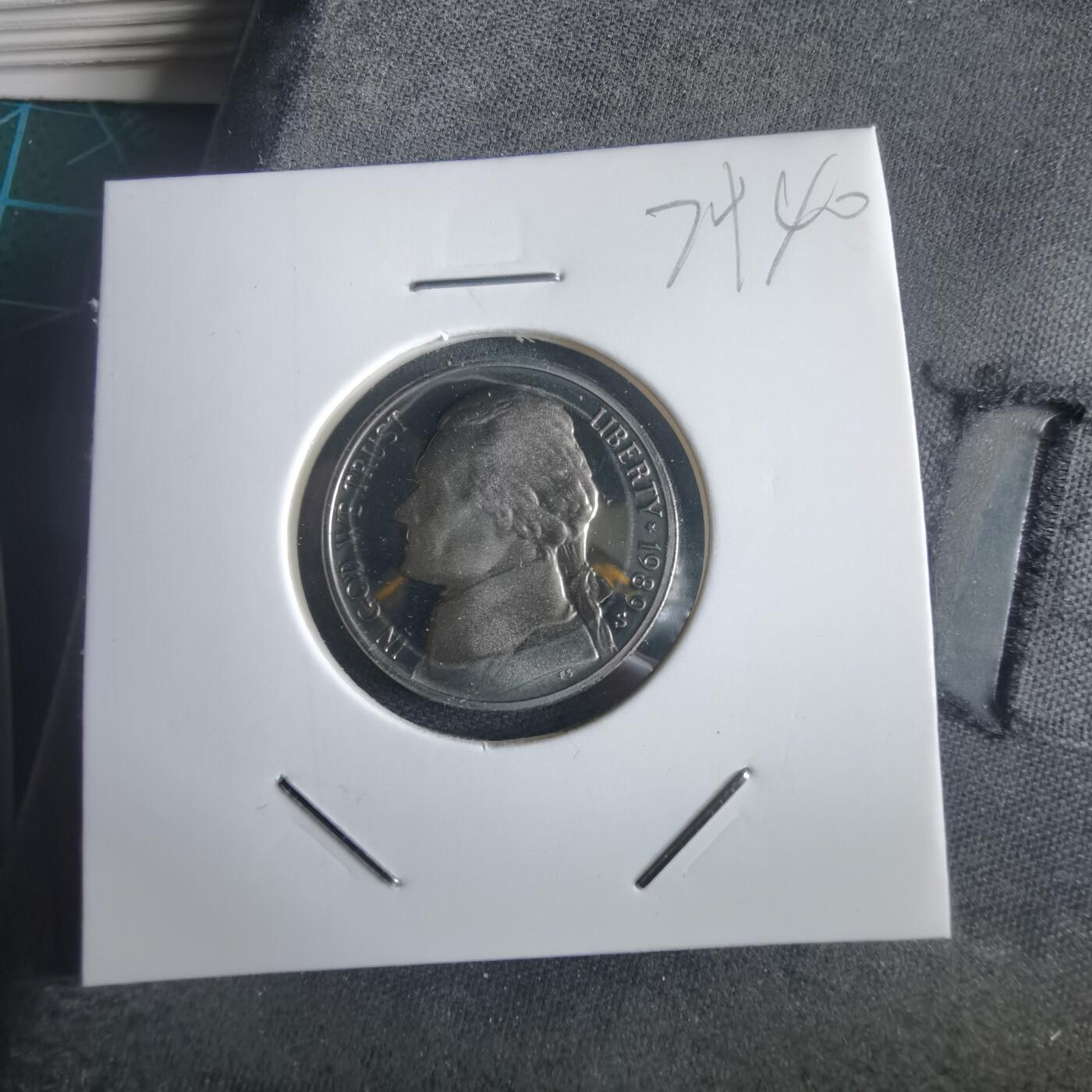 沼泽如烟--第974场 美国1989年5分精制币