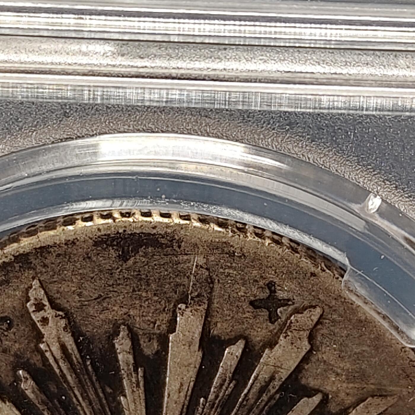 【全场包邮】纯粹捡漏拍499场-持续更新中 【保粹·自辨】墨西哥第一共和国1889年8瑞尔花边鹰洋银币【38.9毫米27.07克90.3%，纯银价约684元（按28元银价折算）】