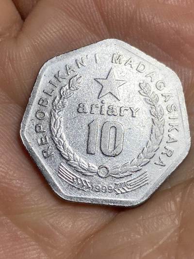 2026年第十五场(总第一百八十四场）外国好品散币场(免佣金) - 马达加斯加🇲🇬1999年10法郎