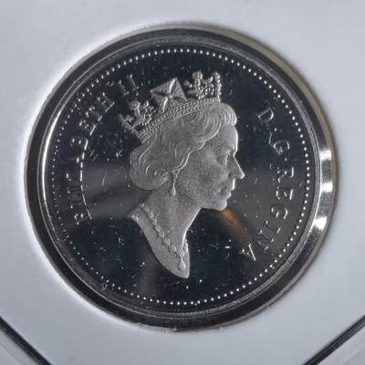 沼泽如烟--第974场 - 加拿大1991年5分精制币