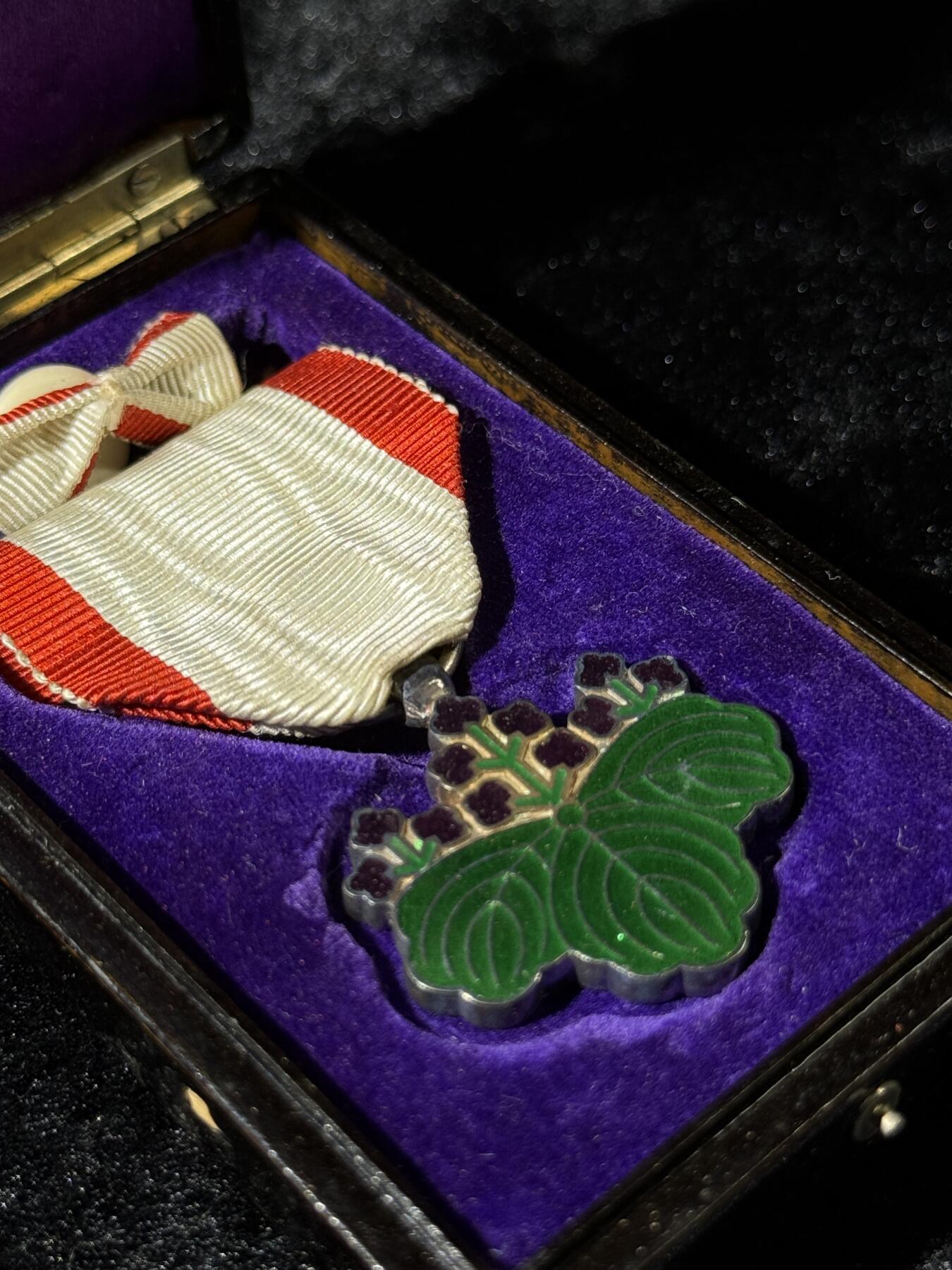 戎马世界章牌大赏第110期 勋七等青色桐叶章