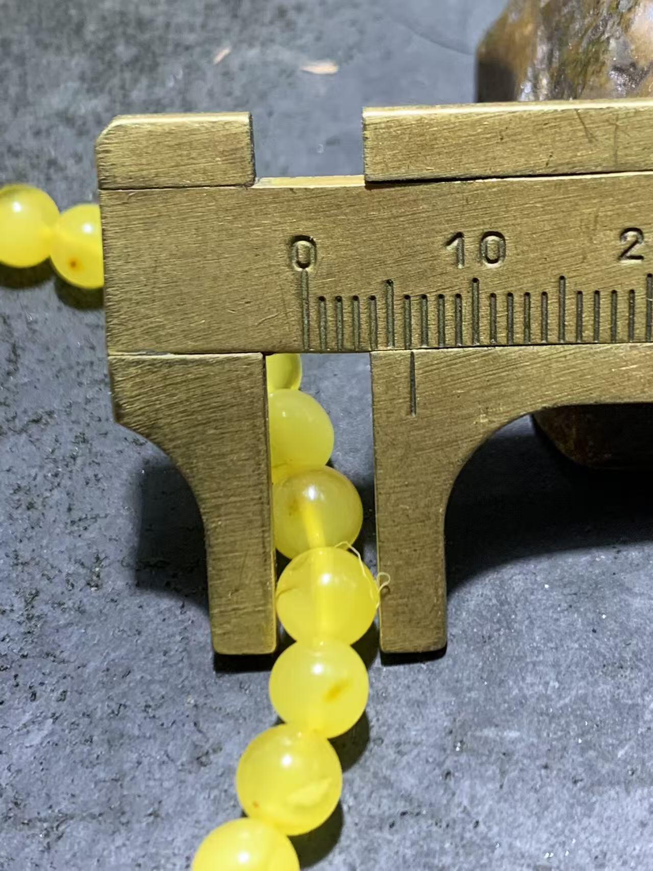 天然俄料蜜蜡单圈手串1条！