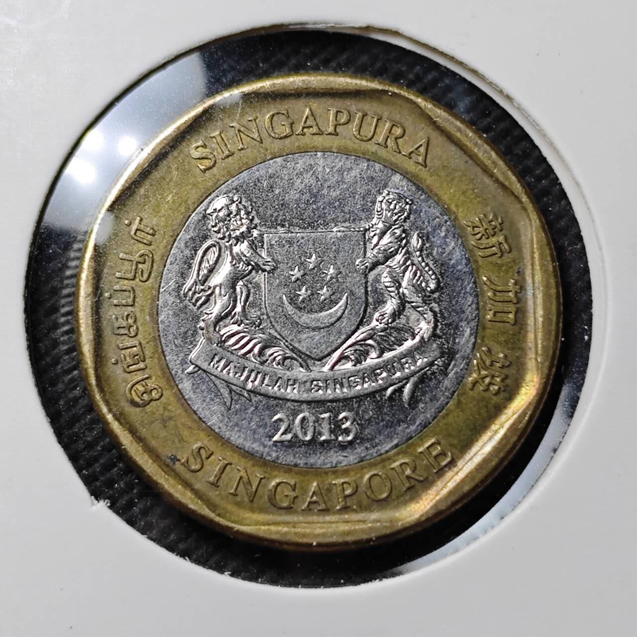 KK钱币收藏小铺  第389期  2月预留时间 周末发货  新加坡1元