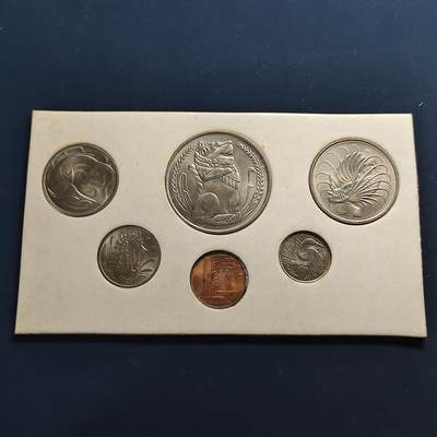 【全场包邮】纯粹捡漏拍498场-持续更新中 - 新加坡1980-1981年首版动物版卡装套币