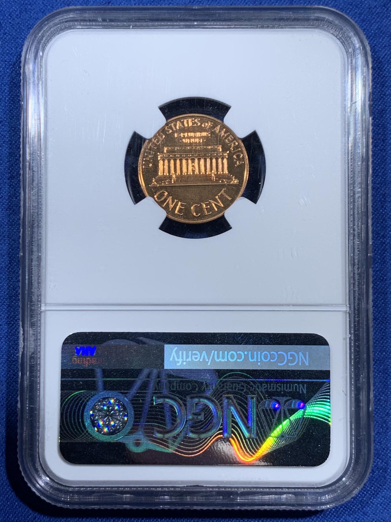 《竞宝斋》第461场 周日，周一，2场连拍 （全场包邮）欢迎送拍 NGC PF68RD 美国1962年林肯1美分，超高分，68RD十分稀少，NGC参考价60美元