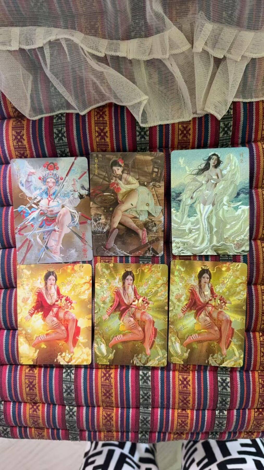 光影卡牌第29期，各家亲签，各家套卡，持续收拍品 妖姬传普卡，冷烫粗闪，粗闪