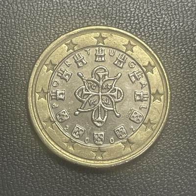 回流0125 - 葡萄牙2002年1欧元双色币 浑天仪