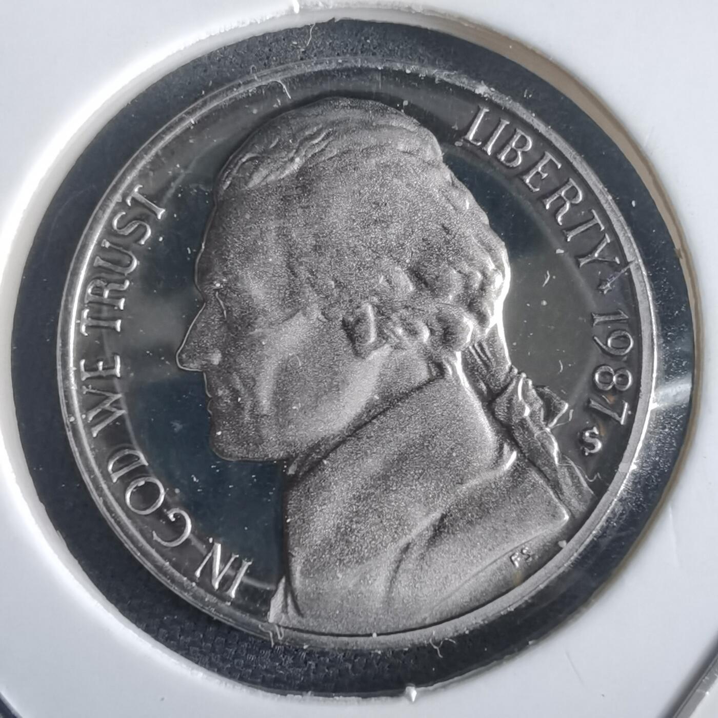 沼泽如烟--第974场 美国1987年5分精制币