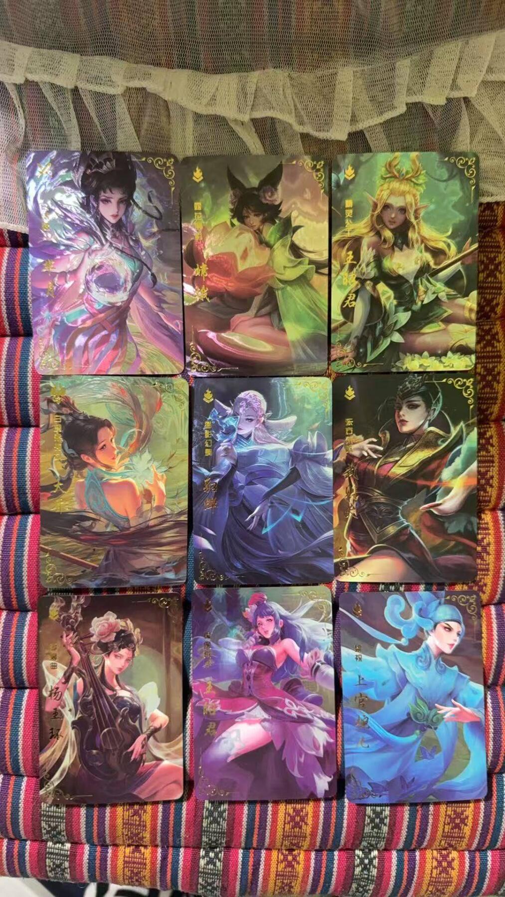 光影卡牌第29期，各家亲签，各家套卡，持续收拍品 卡德曼光刻王者荣耀27张