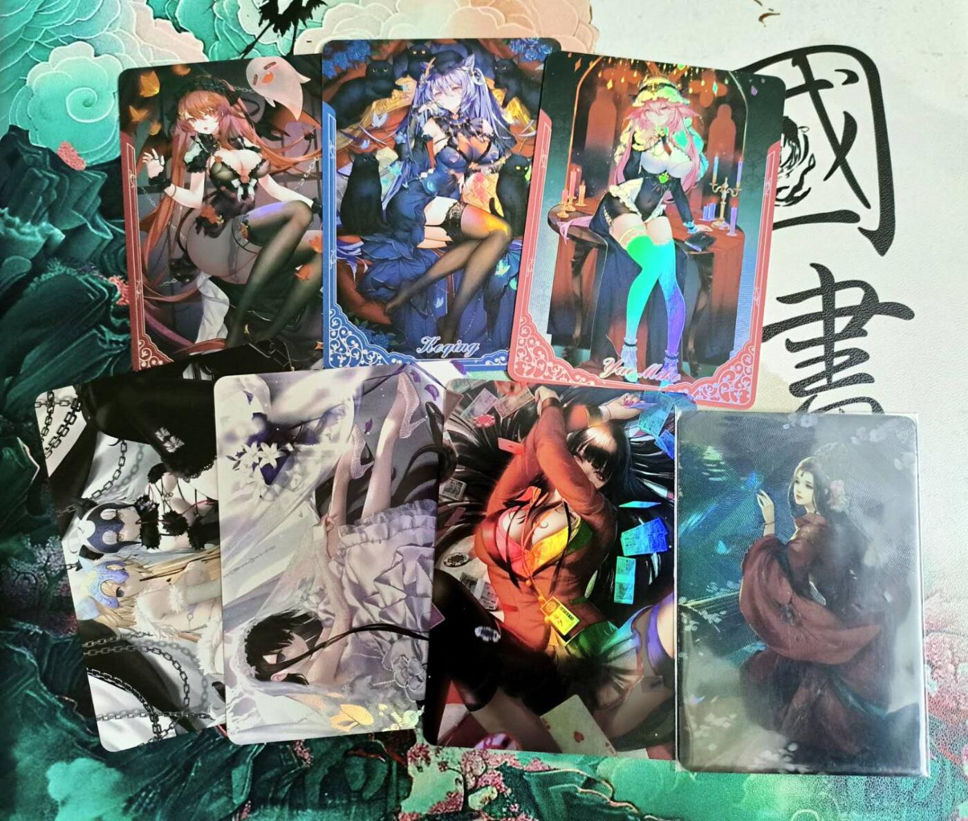 春节前倒数第二场！！龙虎卡牌-七四场（满200元包邮，无佣金，每周六结拍，欢迎送拍） 动漫女卡B-7张