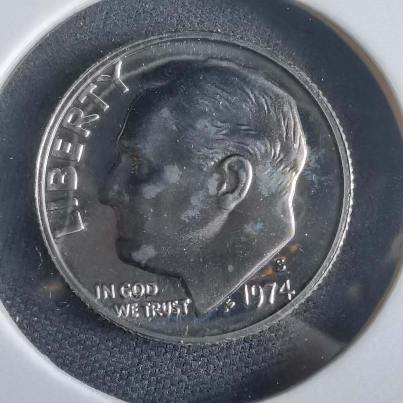 沼泽如烟--第974场 美国1974年10分精制币