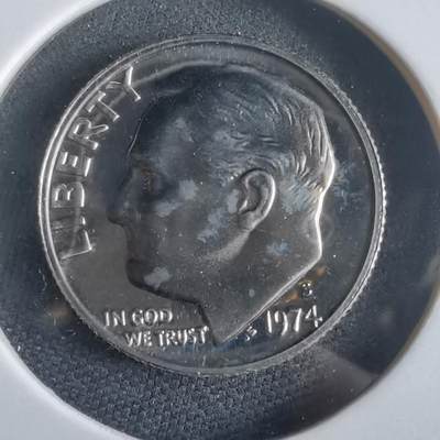 沼泽如烟--第974场 - 美国1974年10分精制币