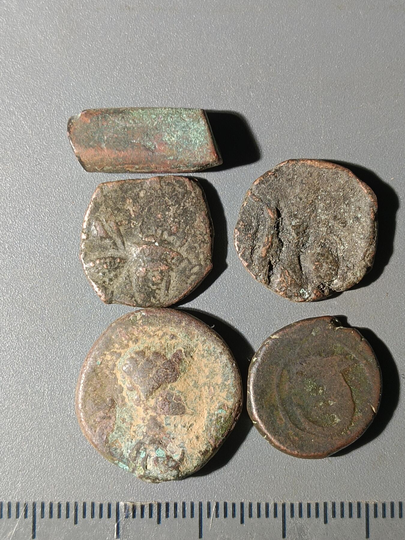 111期新疆红钱粟特钱币丝路钱币专场 A1丝路铜币一组