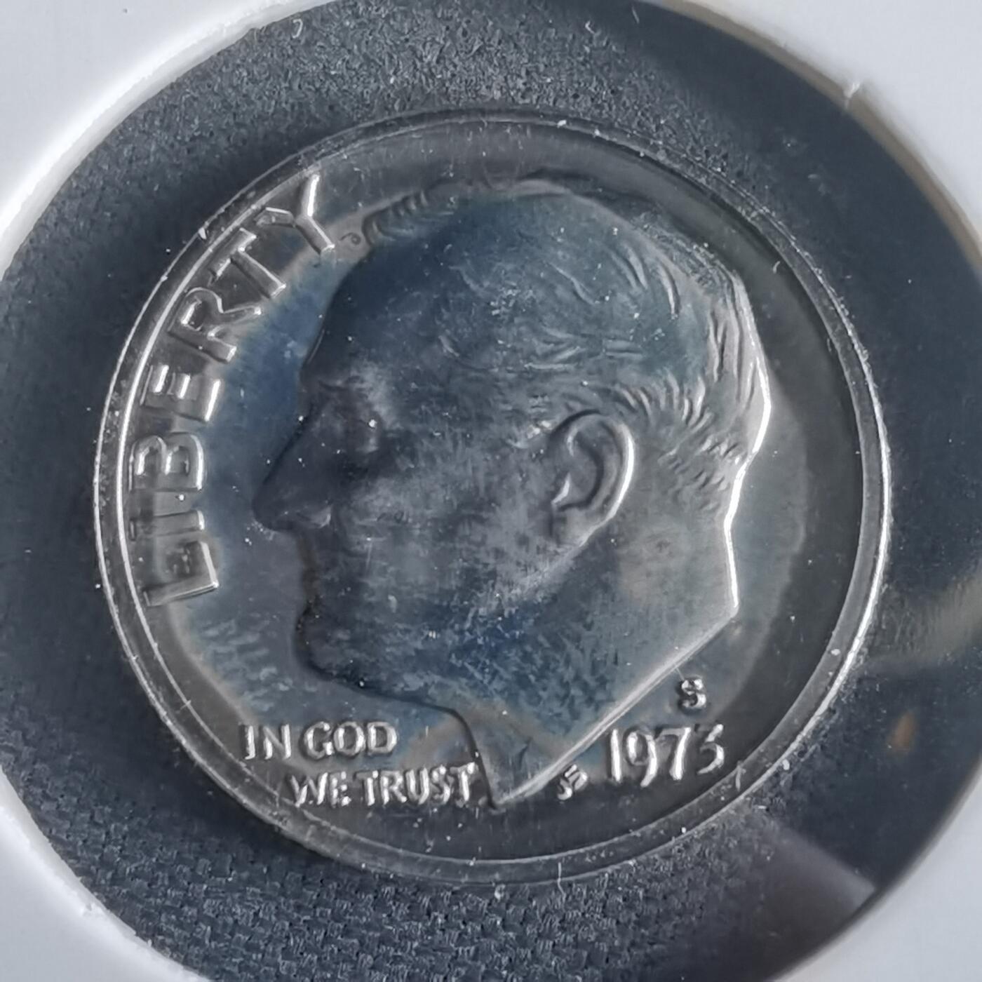 沼泽如烟--第974场 美国1973年10分精制币