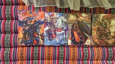 光影卡牌第29期，各家亲签，各家套卡，持续收拍品 - 鞠嘉宁三国特卡，四大名将普卡