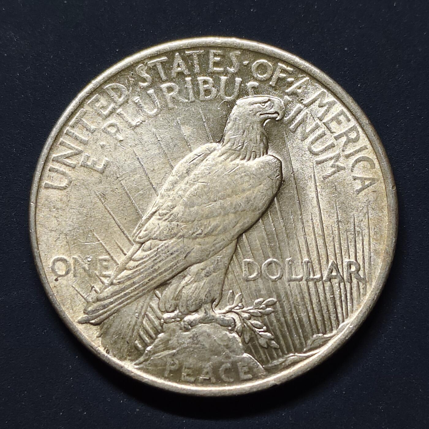 【全场包邮】纯粹捡漏拍499场-持续更新中 美国1922年1元和平银币【38.1毫米26.73克90%，纯银价约673元（按28元银价估算）】